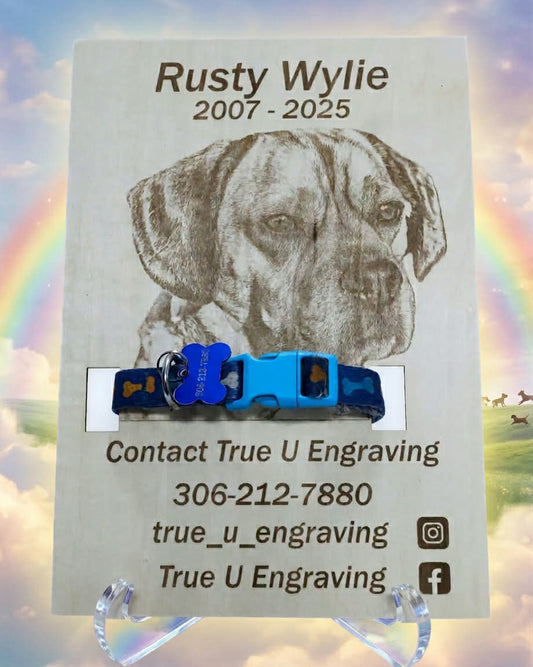 Engraved Wooden Pet Tribute